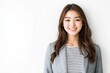 © Ganesha88 - Young Japanese woman in business casual attire, smiling and looking directly at the camera with confidence against  Portrait of a professional office worker  confident young entrepreneur on isolated