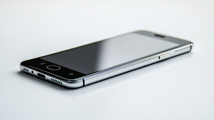 Wall Mural - a simple picture of a smartphone on a white background. it's a modern design representing calls, pho