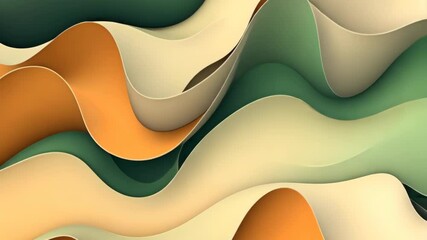 Wall Mural - abstract wave design with flowing curves and light texture