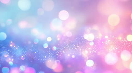 Wall Mural - a dreamy, colorful bokeh background with soft light effects for creative design.