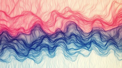 Leinwandbilder - Abstract Colorful Waves Flowing in Soft Gradients and Textures