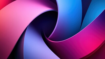 Wall Mural - a vibrant swirl of colorful abstract shapes creating a dynamic visual flow.