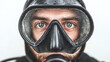 © Matsuo Studio - Close-up of a focused diver in a scuba mask