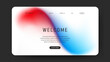 © Resa - abstract gradient fluid design of landing page. web browser page background
