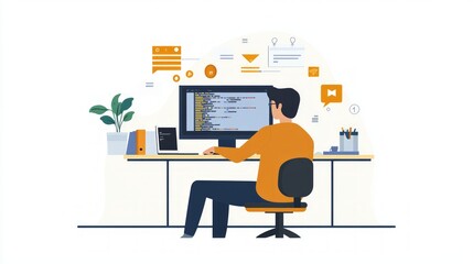 Focused Programmer at Work