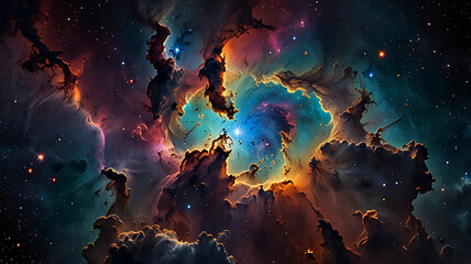 Wall Mural - pace background, the universe, nebula and galaxies, space background, the universe and space