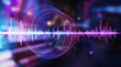 © Evgen - Abstract Portrayal of Sound Waves Generated by Music Resonating Through Space