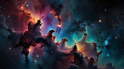 Wall Mural - pace background, the universe, nebula and galaxies, space background, the universe and space