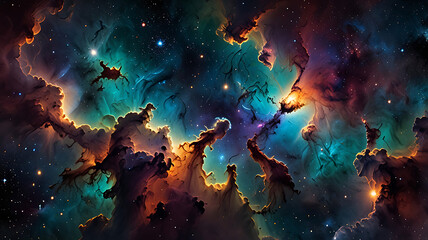 Wall Mural - pace background, the universe, nebula and galaxies, space background, the universe and space