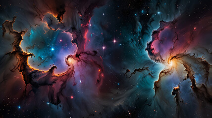 Wall Mural - pace background, the universe, nebula and galaxies, space background, the universe and space