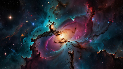 Wall Mural - pace background, the universe, nebula and galaxies, space background, the universe and space