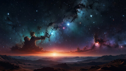 Wall Mural - pace background, the universe, nebula and galaxies, space background, the universe and space