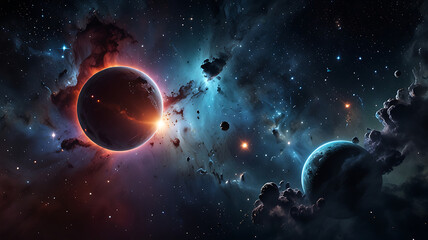 Wall Mural - pace background, the universe, nebula and galaxies, space background, the universe and space