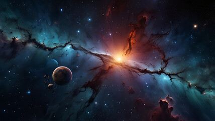 Wall Mural - pace background, the universe, nebula and galaxies, space background, the universe and space