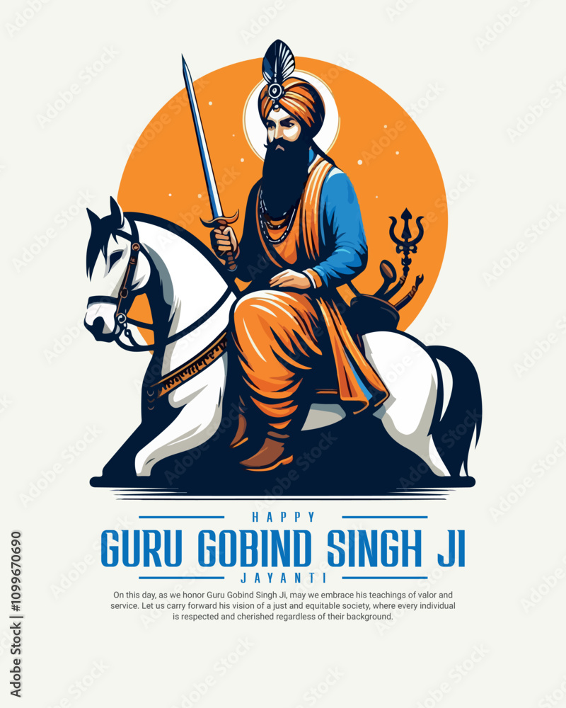 Happy Guru Gobind Singh Jayanti Festival Celebration Social media post ...