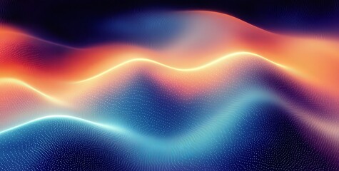 Aufkleber - Grassy, grainy, turquoise blue gradient background poster backdrop noise texture wide banner design for website headers