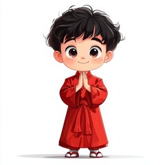 Aufkleber - This year of dragons cartoon clipart is suitable for the Chinese New Year, Happy New Year, Lunar New Year Festival and its celebrations.