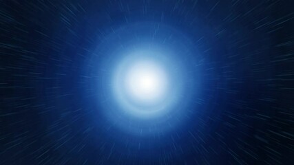 Wall Mural - radiating blue light with starburst effect - dynamic visual of speed, energy, motion, and depth - co