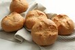 © New Africa - Homemade tasty buns on light table, closeup