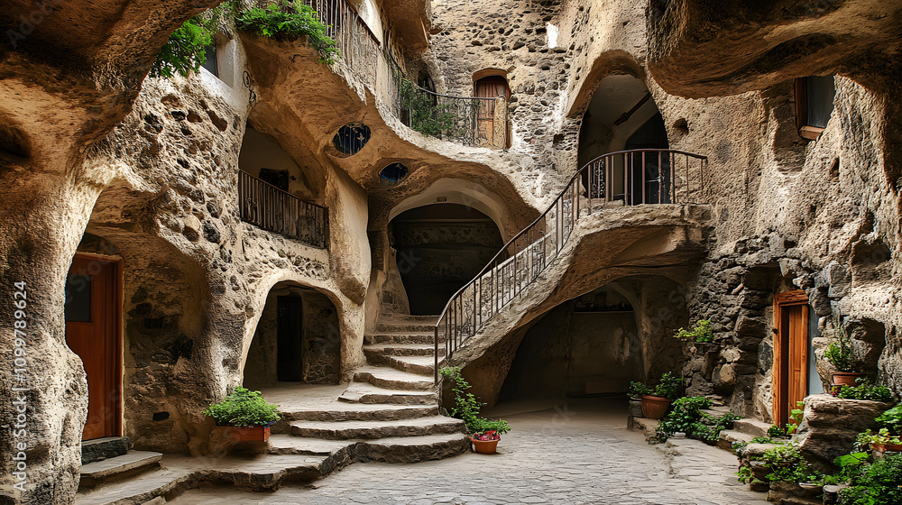 Foto de Stock Kandovan Village (Iran) û A Captivating Example of ...