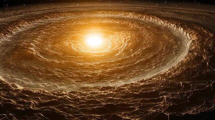 Wall Mural - view of swirling gas and dust forming a bright star in the cosmos during the early stages of stellar