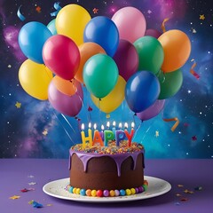 celebrate your birthday with lots of party balloons, hearts, gifts always for those you love.
