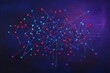 © Prabodha - Connected Nodes with deep blue and purple background