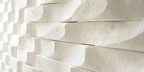 Sticker - Background pattern featuring a unique shape and texture created by light brick material or white Hebel brick, highlighting the intricate design and characteristics of walls.