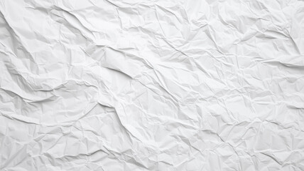 Poster - Crumpled white recycled craft paper texture with soft shadows, ideal for backgrounds and design projects. texture adds depth and interest to any creative work