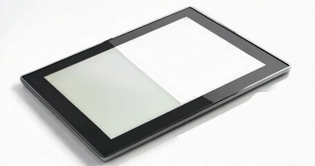 Wall Mural - tablet on white background, 4k video