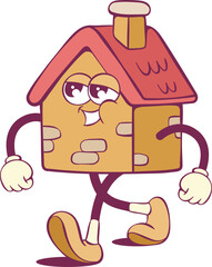 Poster - Cute tiny house cartoon character