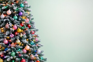 Poster - A beautifully decorated Christmas tree with numerous ornaments and decorations