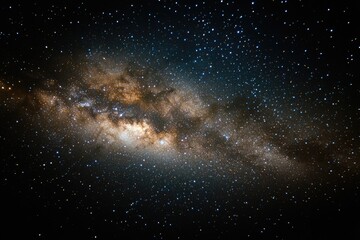 Wall Mural - a dark background with shining stars in the galaxy