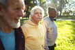 © Marko Geber - Senior men jogging in the park together