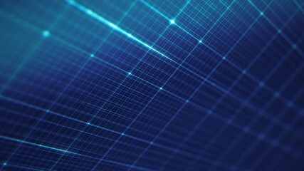Wall Mural - abstract technology 3d grid background/ animation of an abstract 3d grid technology background with 