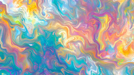 Wall Mural - iridescent holographic rainbow