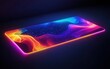 © Denis - A gaming glowing mouse pad with RGB lighting, set in a dark abstract space.
