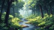 © addymawy - Serene Forest Stream A Tranquil Woodland Scene