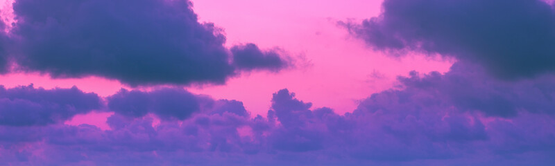 Wall Mural - colorful cloudy sky at sunset. gradient color. sky texture. abstract nature background. horizontal b