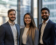 © K KStock - Young professional ethnically diverse business team in office