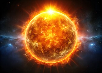 Wall Mural - sun in space