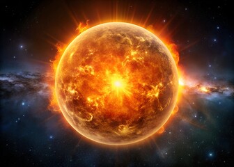 Wall Mural - sun and earth