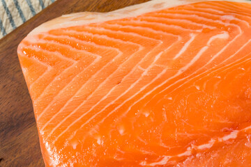 Wall Mural - Organic Raw Salmon Fillet