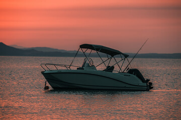 Wall Mural - boat on the sea