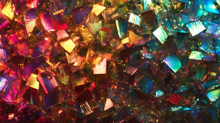 Wall Mural - holographic rainbow foil iridescent texture abstract hologram background