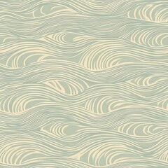 Canvas Print - Elegant Pastel Wave Pattern Design