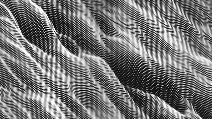 Wall Mural - point wave diagonal texture. abstract dot background. technological cyberspace background.