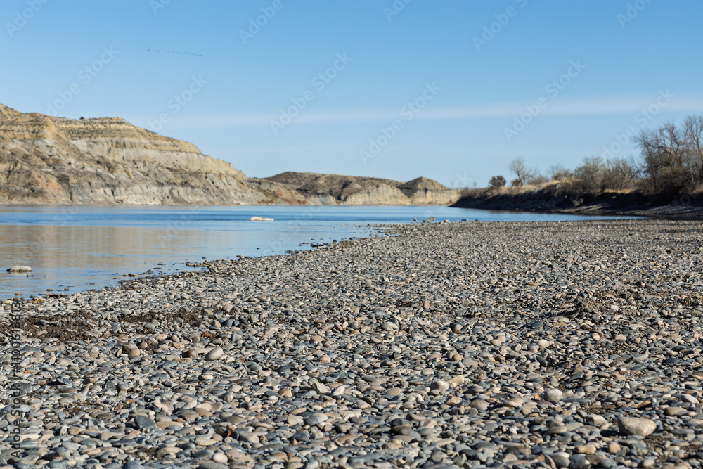 Stock Rocks Rocks on the Yellowstone River bank in Montana for rock hounds who love ...