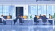 © TopMedia - Modern Office Workspace with Programmers Collaborating and Coding