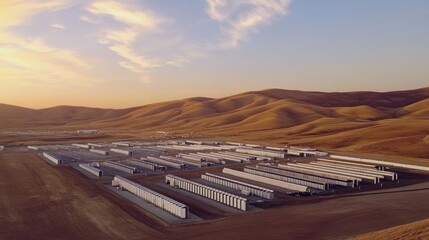 Wall Mural - battery storage systems for renewable energy